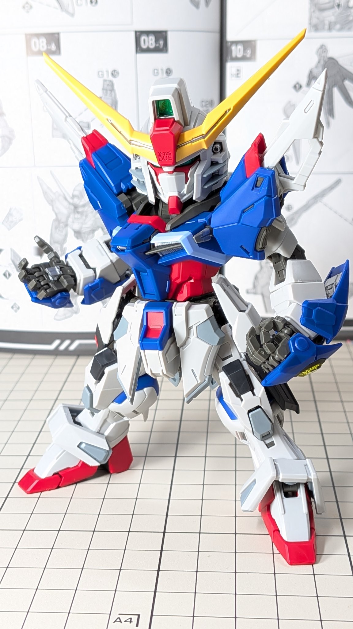 MGSD デスティニーガンダム 組んでみました（ランナー画像、素組画像