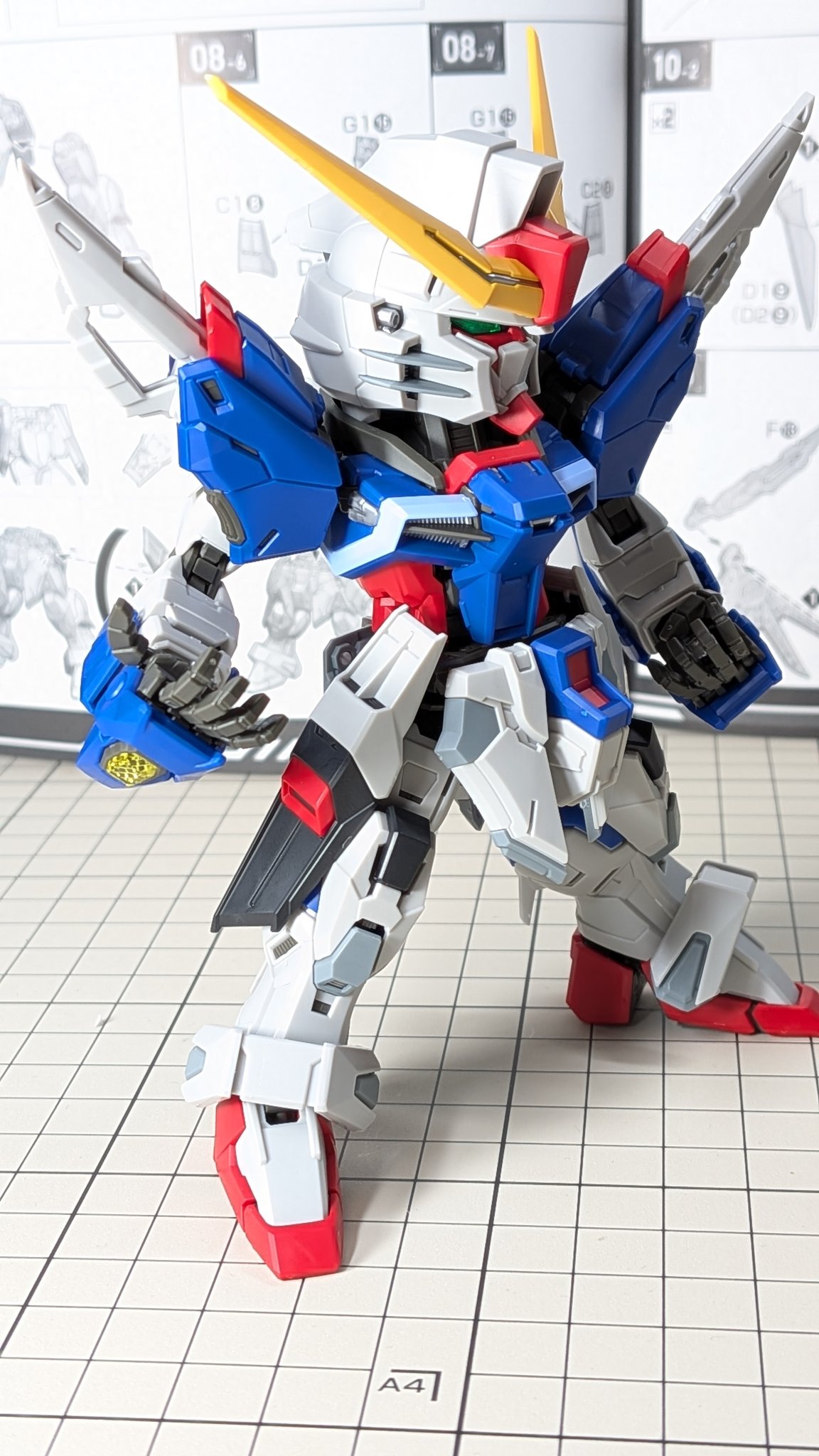MGSD デスティニーガンダム 組んでみました（ランナー画像、素組画像