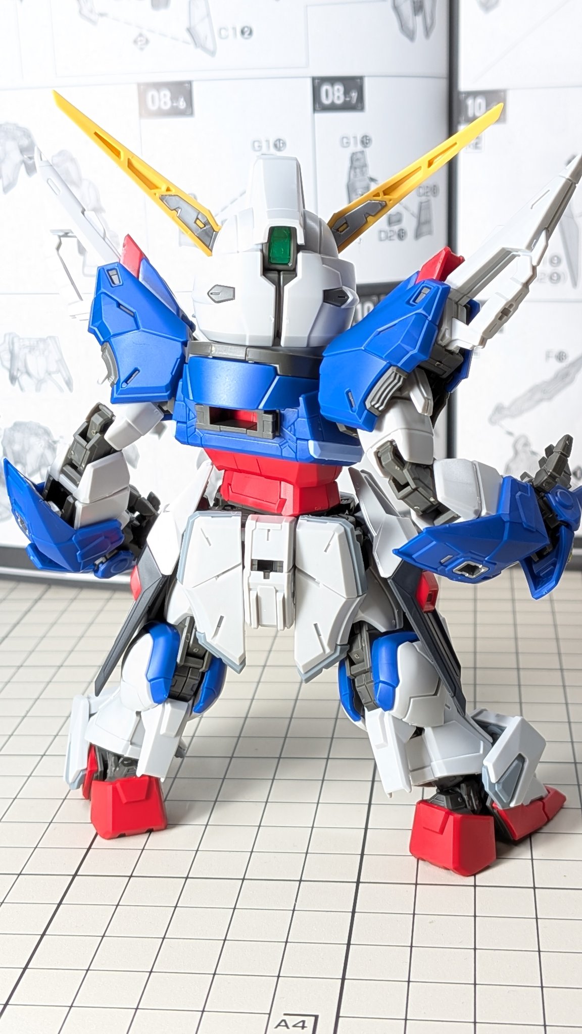 MGSD デスティニーガンダム 組んでみました（ランナー画像、素組画像